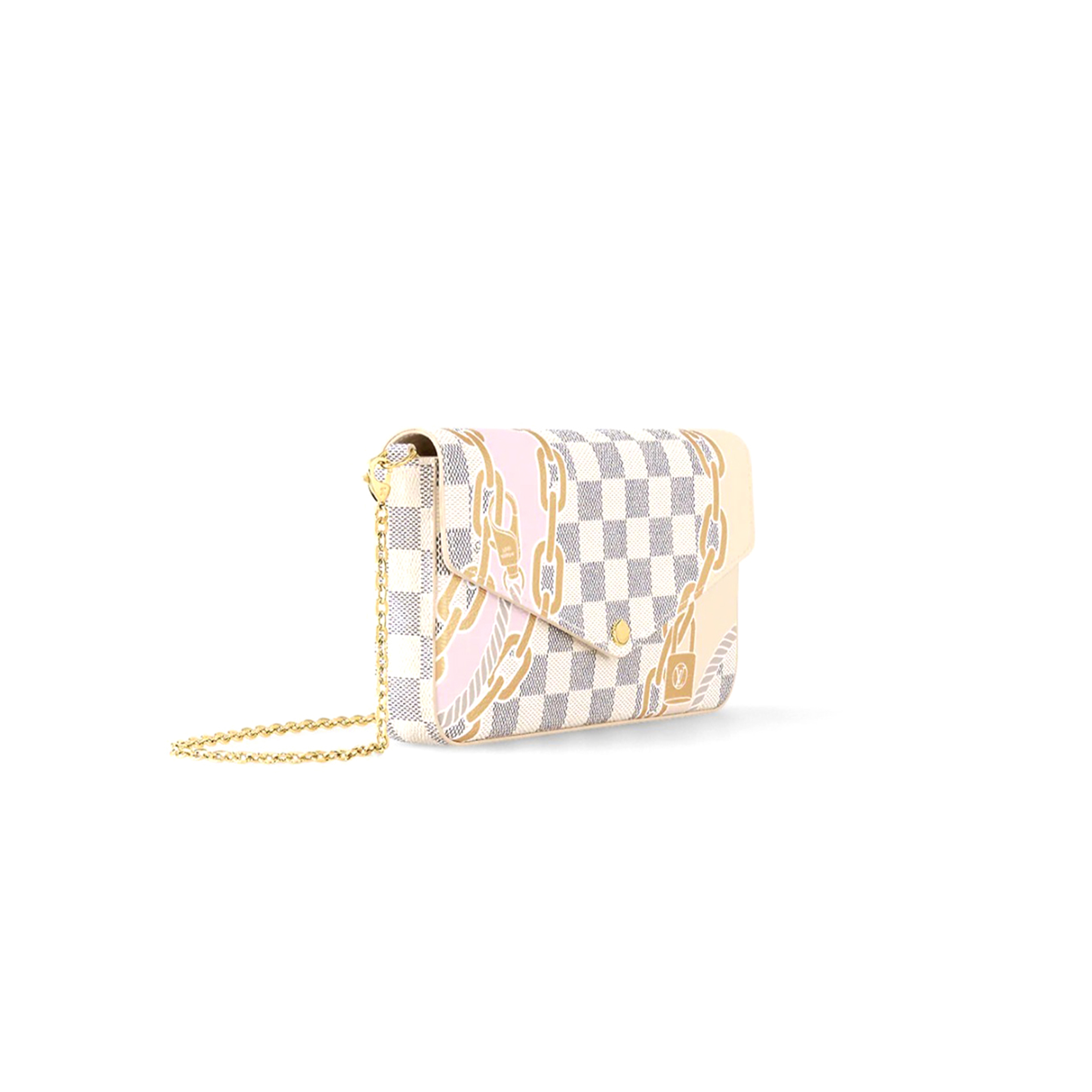 LOUIS VUITTON POCHETTE FÉLICIE CHAIN BAG N60466 (21*11*2cm) 